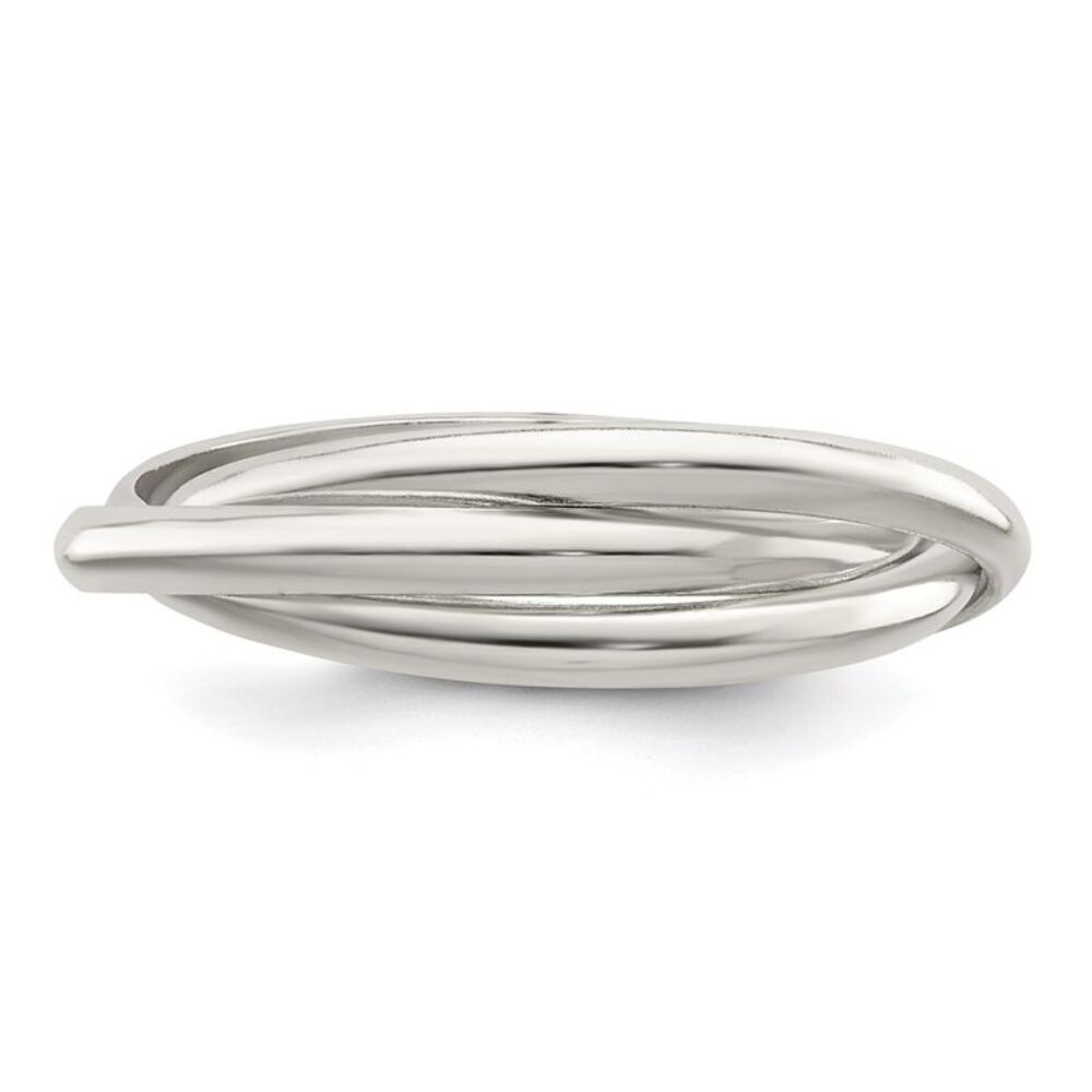 Kazi Luxury Sterling Silver Triple Intertwining R… - image 4